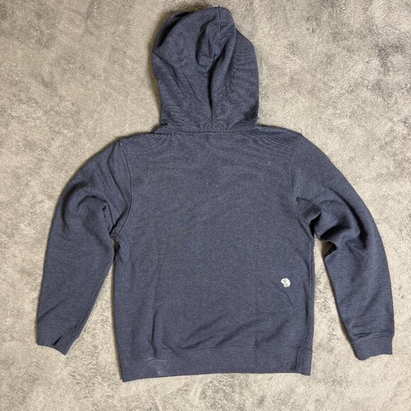 Mountain Hardwear Mens Hoodie Fleece Pullover M Blue Jacket Outdoor Hiking - Picture 2 of 7